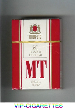 MT Special Blend white and red cigarettes hard box