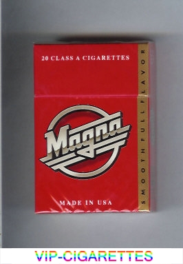 Magna Smooth Full Flavor red and gold cigarettes hard box