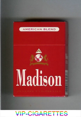 Madison American Blend cigarettes hard box