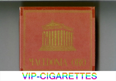 Macedonia Oro cigarettes wide flat hard box
