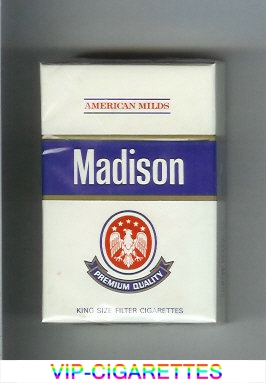 Madison Premium Quality American Milds cigarettes hard box