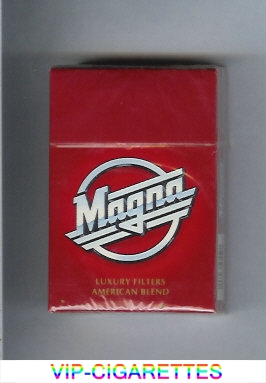 Magna Luxury Filters American Blend red cigarettes hard box