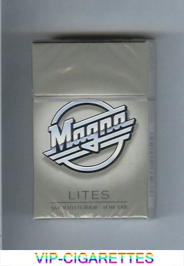 Magna Lites grey cigarettes hard box