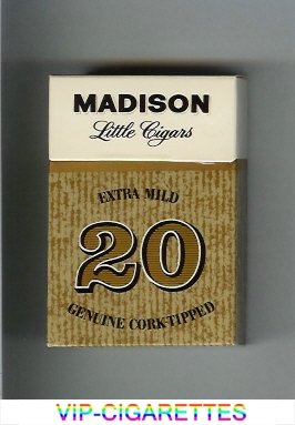 Madison Little Cigars Extra Mild cigarettes hard box