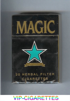 Magic green star cigarettes hard box
