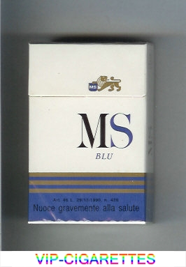 MS Blu cigarettes hard box