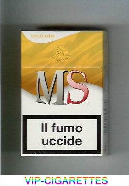 MS Messis Summa Bionde cigarettes hard box