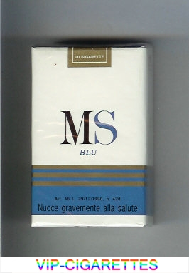 MS Blu cigarettes soft box