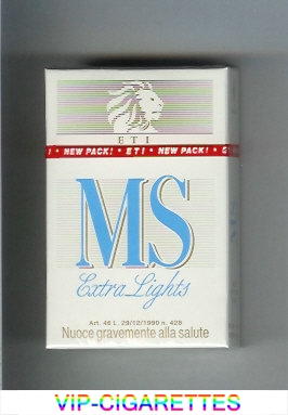 MS ETI Extra Lights cigarettes hard box