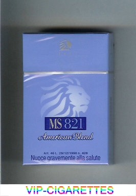 MS ETI 821 American Blend cigarettes hard box