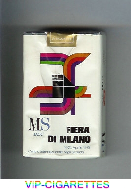 MS Fiera Di Milano 1978 Blu cigarettes soft box