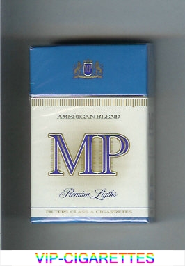 MP American Blend Premium Lights cigarettes hard box