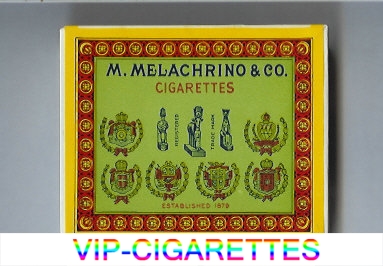 M.Melachrino and Co.Cigarettes wide flat hard box