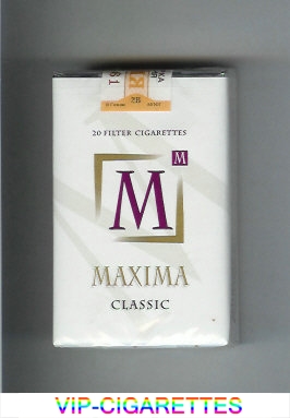 M Maxima Classic cigarettes soft box