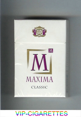 M Maxima Classic cigarettes hard box