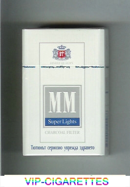 MM Super Lights Charcoal Filter cigarettes hard box