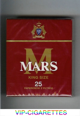 M Mars King Size 25 cigarettes hard box