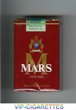 M Mars King Size cigarettes soft box