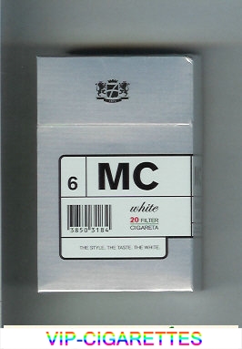 MC White cigarettes hard box