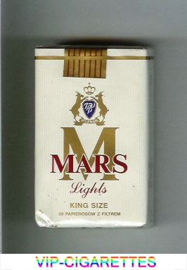M Mars Lights King Size cigarettes soft box