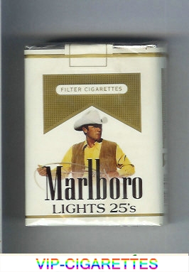 Marlboro with cowboy with lasso in hands Lights cigarettes soft box