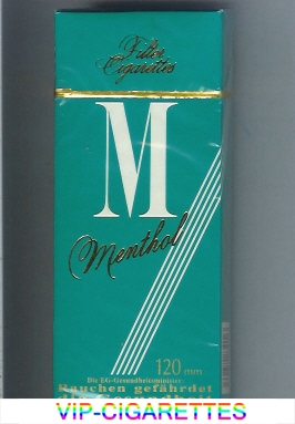 M Menthol 120 cigarettes hard box