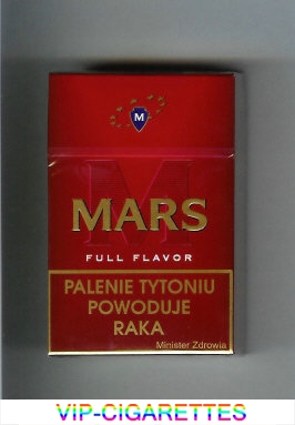 M Mars Full Flavor cigarettes hard box