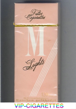 M Lights 120 cigarettes hard box