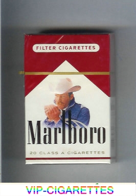 Marlboro with cowboy with cigarettes hard box