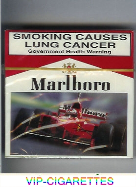 Marlboro with Ferrari cigarettes wide flat hard box