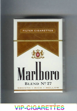 Marlboro Blend No 27 filter cigarettes hard box