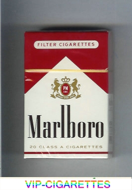 Marlboro red and white filter cigarettes hard box