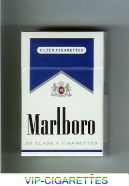 Marlboro white and blue cigarettes hard box