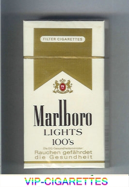 Marlboro Lights 100s cigarettes hard box