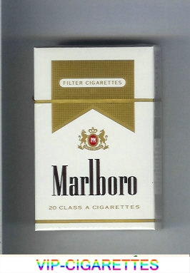 Marlboro white and gold cigarettes hard box
