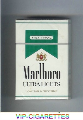 Marlboro Ultra Lights Menthol cigarettes hard box