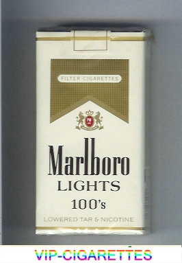 Marlboro Lights 100s cigarettes soft box