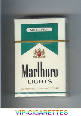 Marlboro Lights Menthol cigarettes hard box