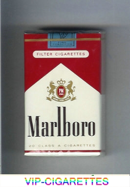 Marlboro red and white filter cigarettes soft box