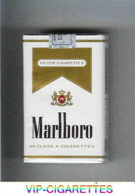 Marlboro white and gold cigarettes soft box