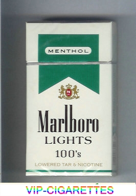 Marlboro Lights Menthol 100s cigarettes hard box