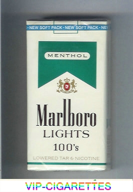 Marlboro Lights Menthol 100s cigarettes soft box