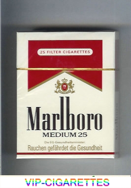 Marlboro Medium 25s cigarettes hard box