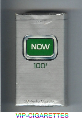 Now 100s 20 Menthol cigarettes soft box