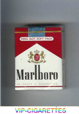 Marlboro red and white cigarettes soft box