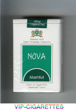 Nova Menthol cigarettes soft box