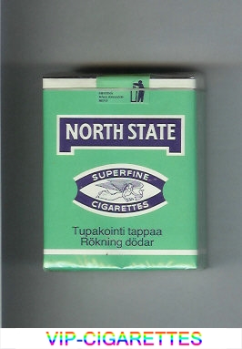 North State Superfine cigarettes green soft box