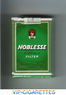 Noblesse Virginia Filter green cigarettes soft box