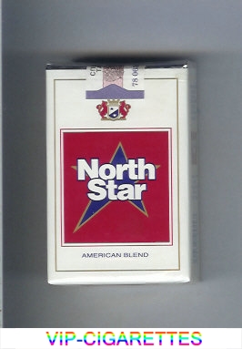 North Star American Blend white and red cigarettes soft box