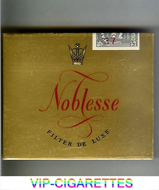 Noblesse 25 Filter De Luxe cigarettes wide flat hard box